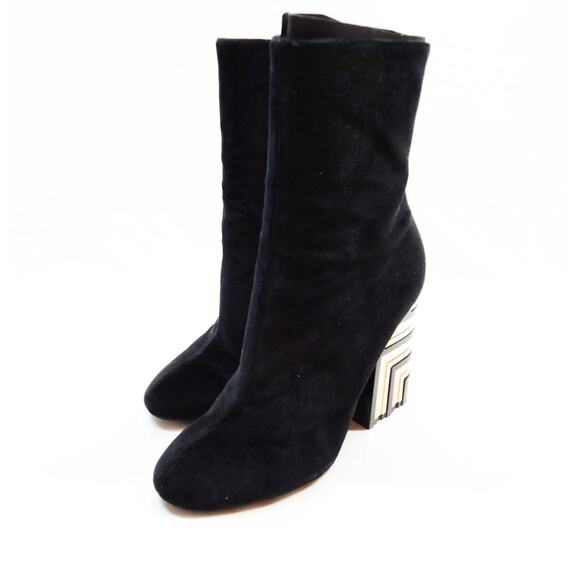 Louis Vuitton Shoes - Louis Vuitton Black Suede Boots 37/7